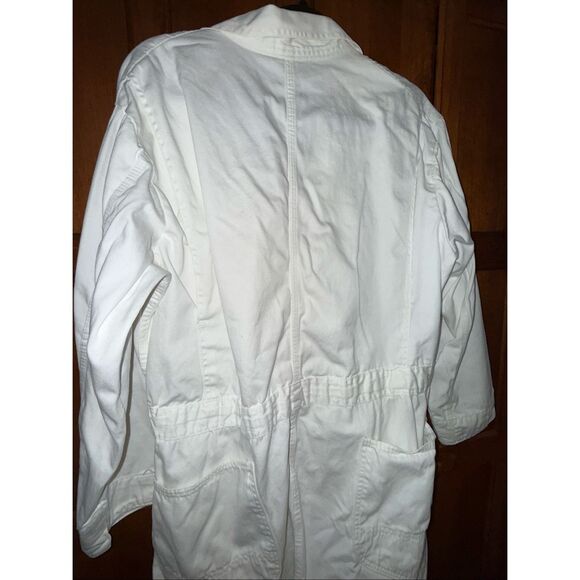 Vintage Sears Nation-Alls White Coverall Workwear Jumpsuit 42S Utility Mechanic - Picture 8 of 16